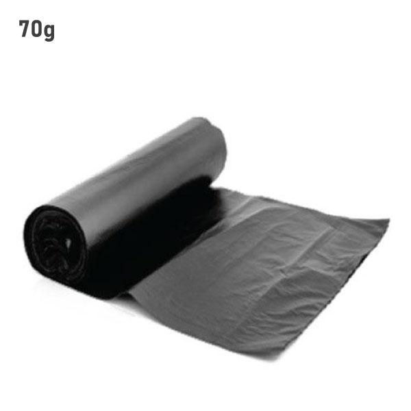 70Gallon Black Plastic Trash Bags 15kg KASAPAK
